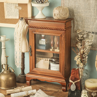 a玻璃防尘收纳架子桌面日式多功能收纳盒家用茶几桌面置物架