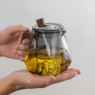 泡茶专用高端透明茶壶茶杯办公室喝茶功夫泡茶壶家用 玻璃茶具套装