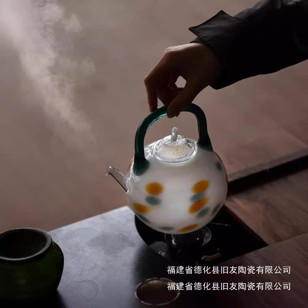中式玻璃煮茶壶家用全自动耐高温煮茶器泡茶提梁烧水壶电陶炉专用