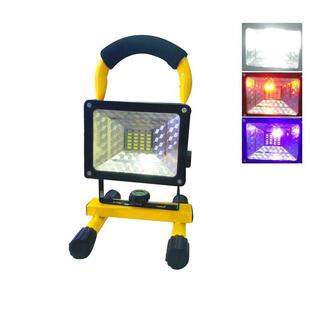 w804充电投光灯应急灯红蓝充电闪投光灯停电工作灯热销