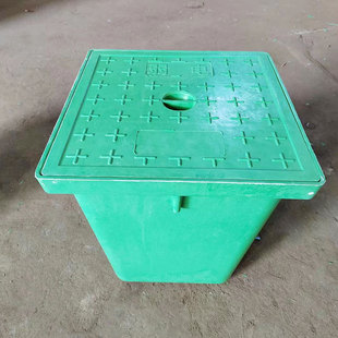 复合树脂井盖方形穿线井弱点路灯清扫井砌砖pe绿色免重型弱电井盖