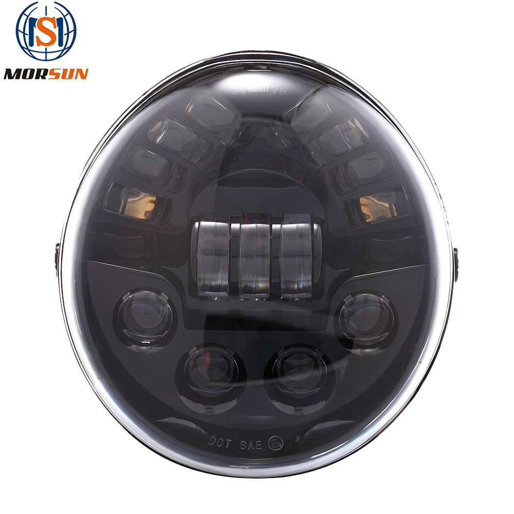 厂家直销哈雷威路德VROD大灯led车用前大灯摩托机车改装灯