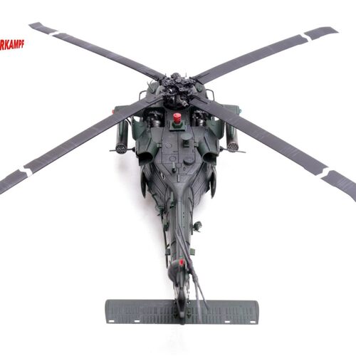 热销14056pa1：72直升机mh-60l超级66黑鹰坠落黑鹰合金模型