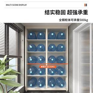 热销家用防晒阳台储物柜推拉移门铁皮柜放杂物户外防水大容量收纳