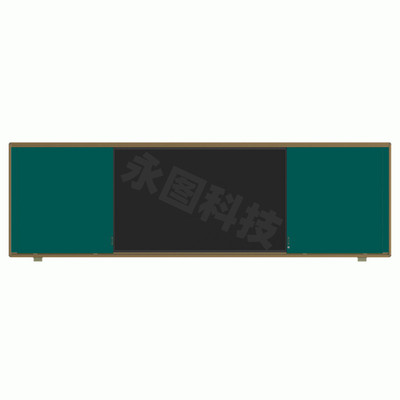 蓝贝思特推拉黑板四块装教学板无阻碍书写教学一体机电子白板绿板