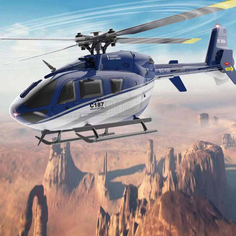 热销c187遥控航空直升机侦察机四通ec135仿真单桨飞机c186c127c12