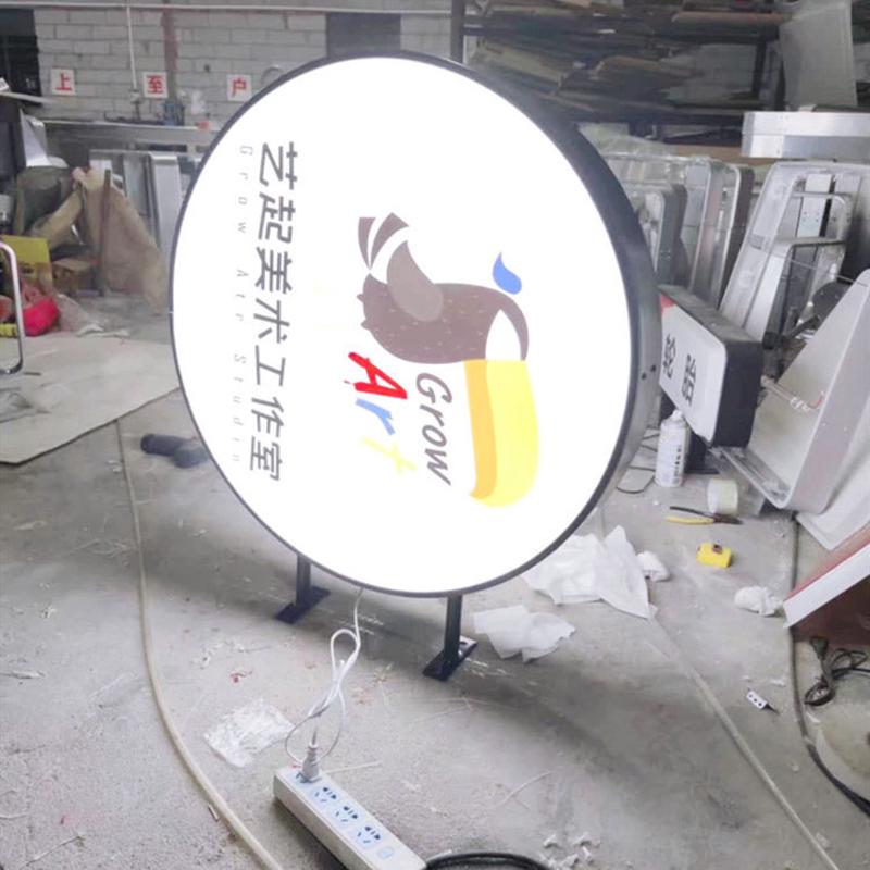 无边框卡布拉布悬挂广告灯箱室内挂墙式软膜天花led灯广告牌定做