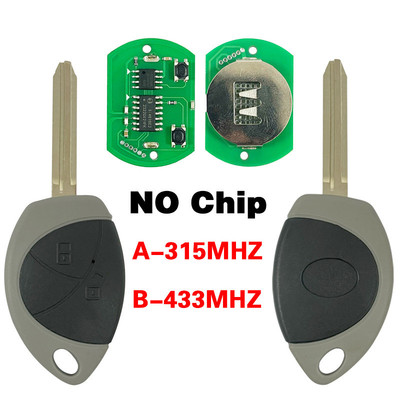适用丰田眼镜蛇直板钥匙2键315/433.92MHz NO Chip