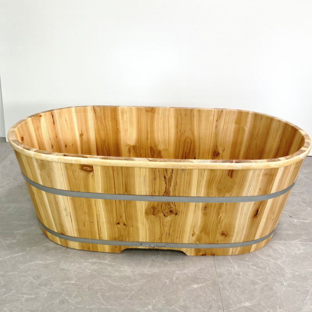 热销泡澡木桶洗澡老人成人实木浴桶木质浴缸大人儿童沐浴浴盆熏蒸