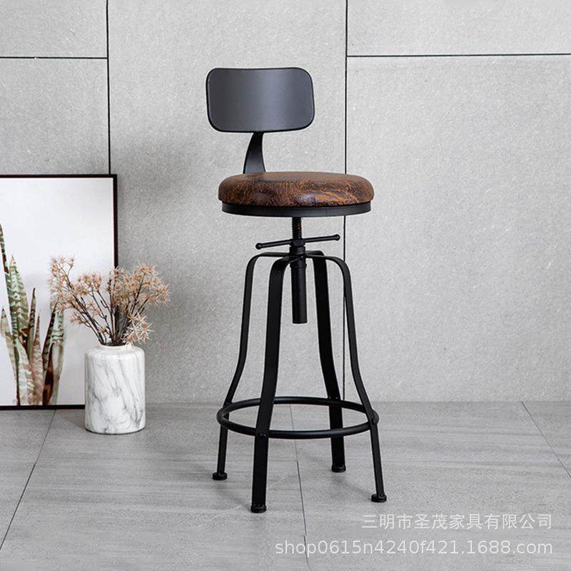 铁艺美式复古吧椅个性旋转吧台椅铁艺高脚凳吧台凳子升降椅工业风,商业/办公家具,酒吧椅,淘宝优惠券,粉丝福利购,淘宝优惠卷