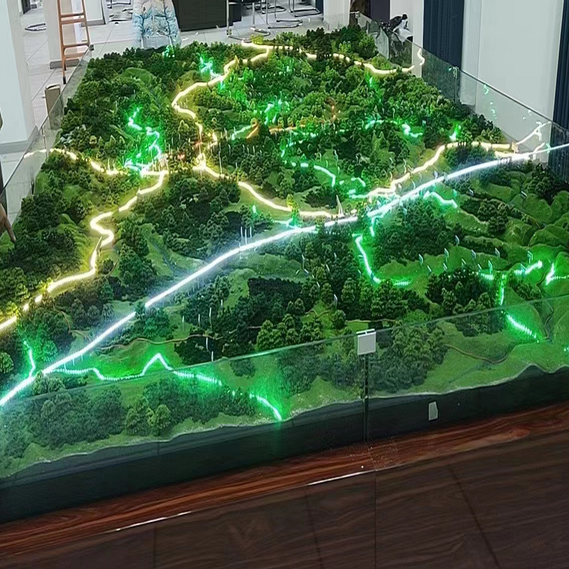热销沙盘模型制作地形地貌模型沙盘布景模型场景山地景观沙盘模型