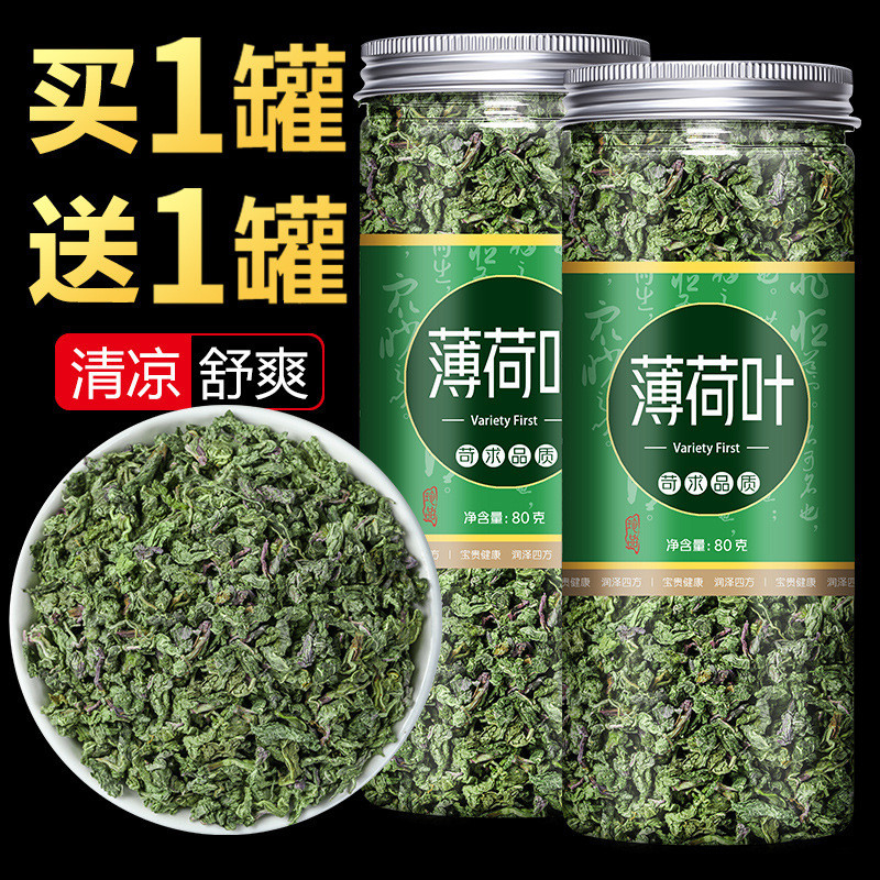 新日期薄荷叶新鲜干薄荷茶叶散装食用泡茶清凉喝的东西泡水凉茶花