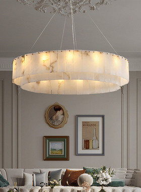 中山工厂直销全铜云石客厅吊灯后现代简约餐厅吊灯卧室书房酒店别