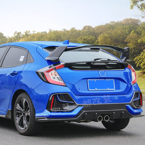 热销适用于21款十代两厢思域定typer尾翼tr大尾翼改装风翼跑车翼