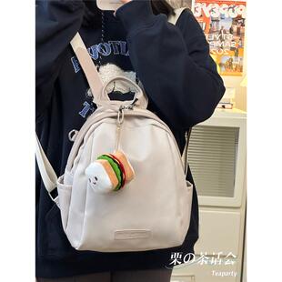 日系ins风小号书包妈咪包 新品 外出逛街轻便休闲小背包女士双肩包