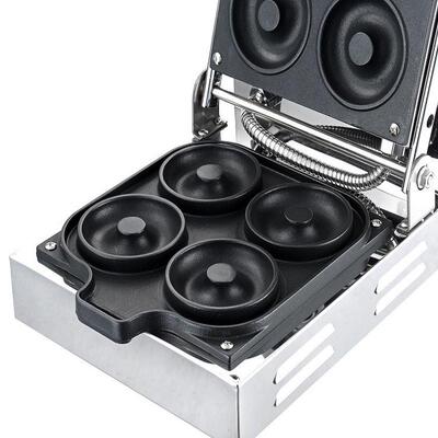 热销甜甜圈机甜甜圈多烤炉压拿滋烤炉首飞商用电热donut maker 烤