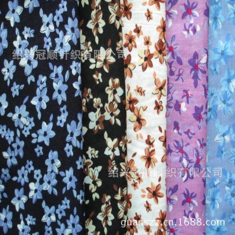 热销【拳头产品】70d弹力布料经编布料印花四面弹网布