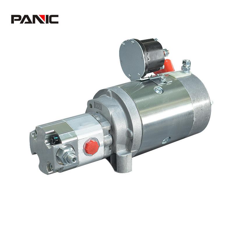 宁波厂家直供12V/24V/48V直流电动液压泵直连电机液压动力系统