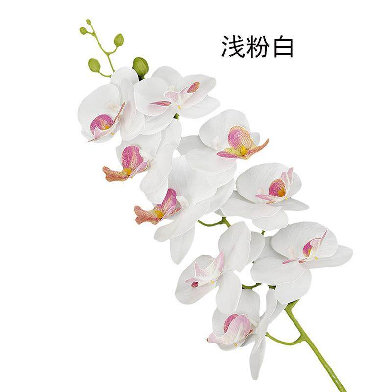 蝴蝶兰仿真花套装创意绢花陶瓷工艺摆设装饰假花盆栽厂家批发