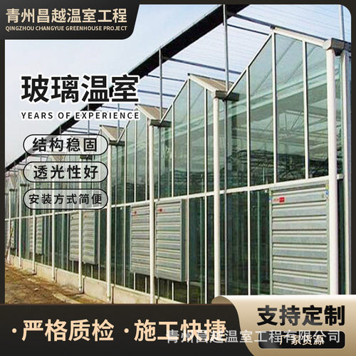 热销新型连栋实用型pc钢管温室大棚全自动控制阳光板骨架设计智能