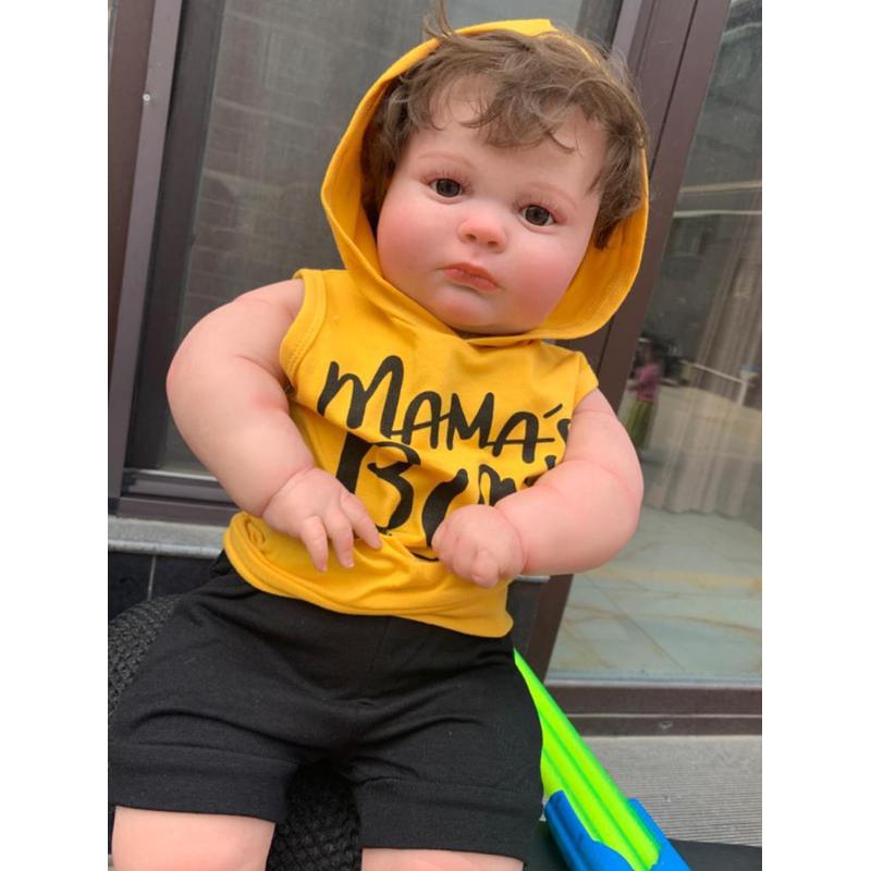 热销bzdoll大连帽男孩60厘米棉身胖小子衣仿真娃娃