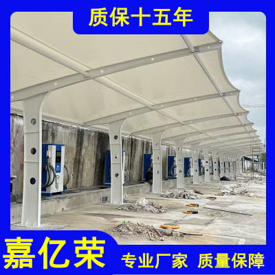 热销膜结构膜布ptfe四川停车棚贵州车棚户外雨棚膜结构停车棚厂家