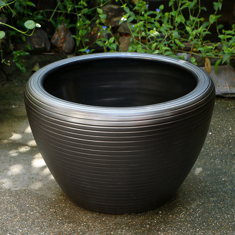 景德镇陶瓷金鱼缸阳台办公室客厅摆件荷花缸养鱼盆庭院大缸乌龟缸