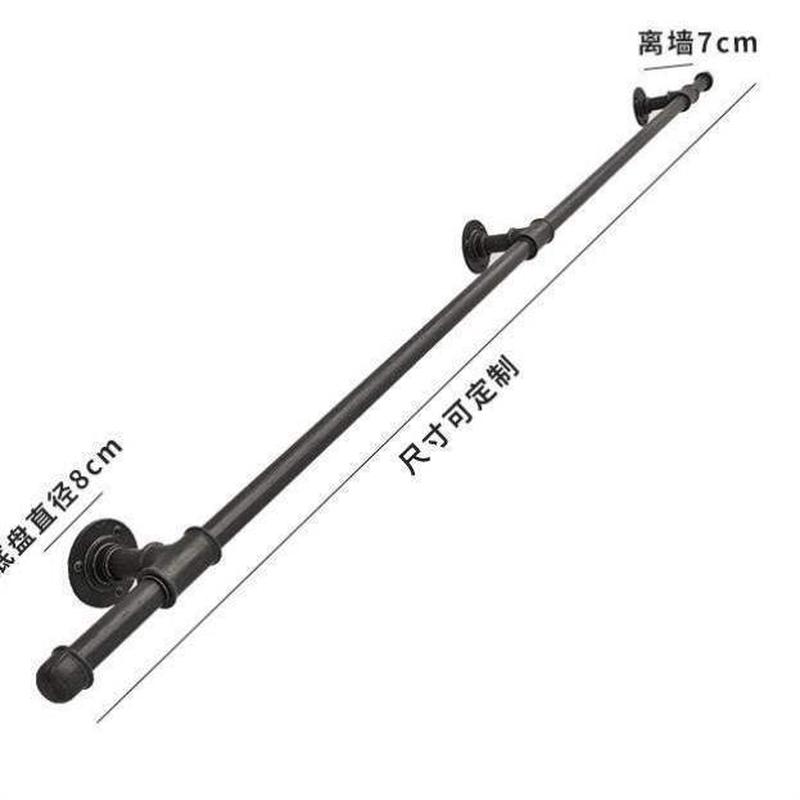 铁艺水管楼梯扶手简约家用壁挂室内阁楼靠墙幼儿园防滑老人铁拉手