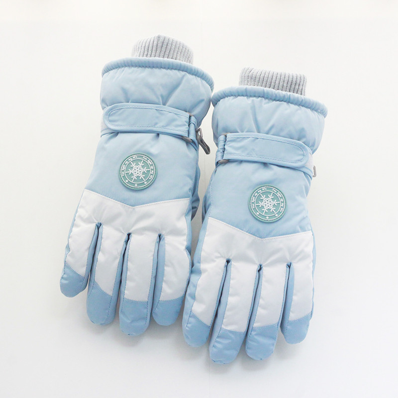 滑雪手套女冬季户外情侣触屏玩手机加厚毛绒保暖抗寒防水防滑骑车