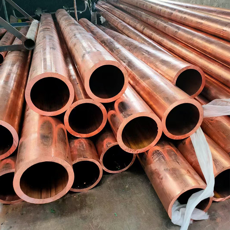 T2紫铜管厚壁紫铜管50*1050*5散热器用铜管80*10铜管切割加工
