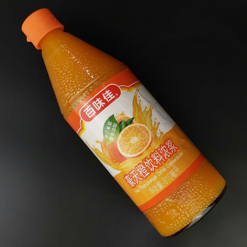 新货百味饮料豪天橙汁佳浓浆810ml奶茶店风味浓缩兑水饮品锅包肉