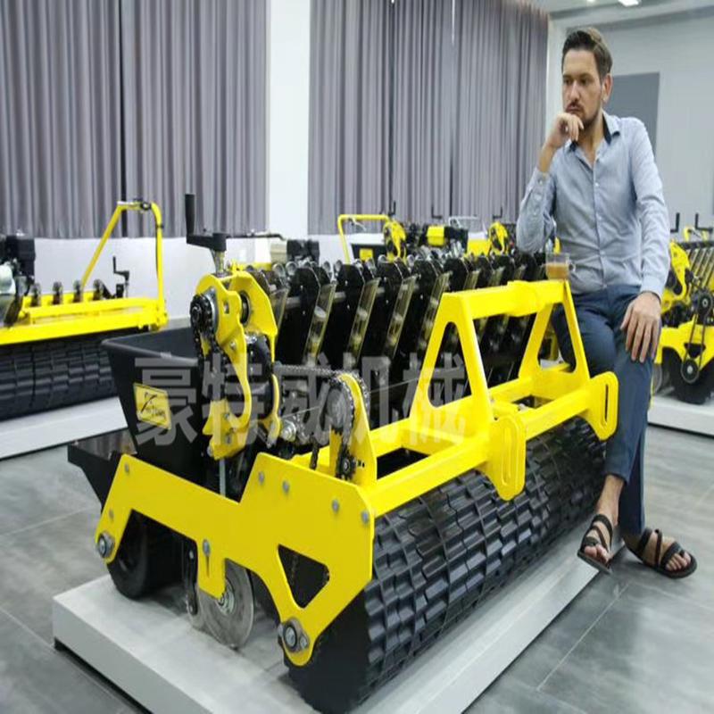 热销德易播大蒜大蒜播种机种蒜机牵引式大蒜播种机人力两行汽油播