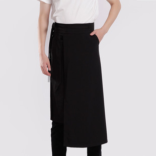 ?围裙2023半截半身新款理发美发化妆师工作服定 制log