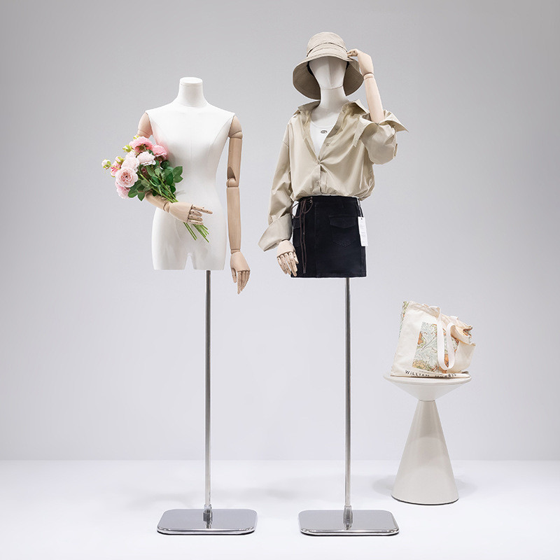 服装店韩版小胸锁骨模特道具女挂件手人台假人偶模特展示架全身