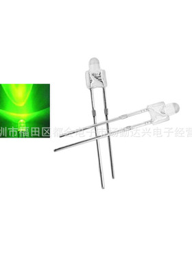 热销f2白发翠绿高亮指示灯2mm型奶嘴绿灯2mmled绿光灯珠发光管