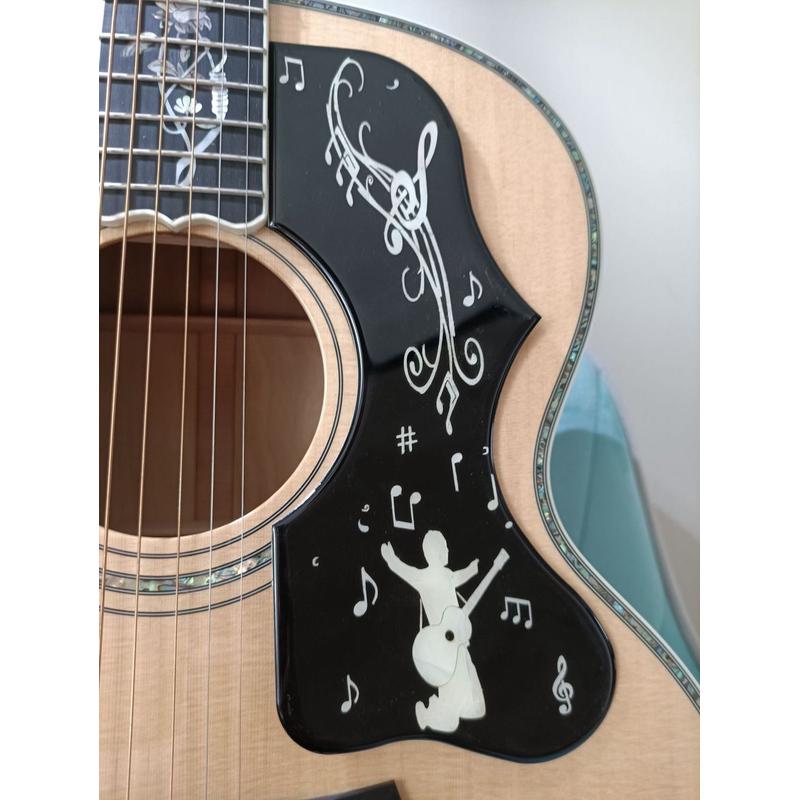 热销gibsonej200歌舞白贝弹性软胶吉他护板乐器配件厂家直销