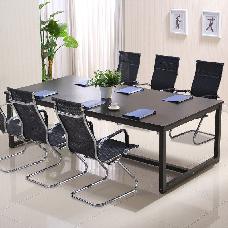 新款简约办公桌 办公桌椅组合会议桌洽谈室员工职员厂家批发