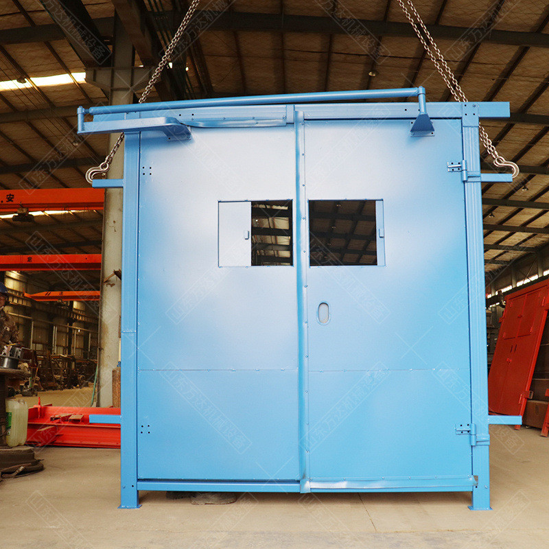 热销矿用无压风门抗地压全自动压无风门隧道双向隔开气动平衡风门