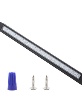 房车灯18LED长条形车内照明灯9W50.6cm黑色外壳带开关/不带可选