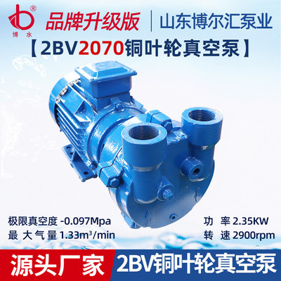 2BV2061水环式真空泵打桩机机械密封1.45kw铜叶轮水环式真空泵