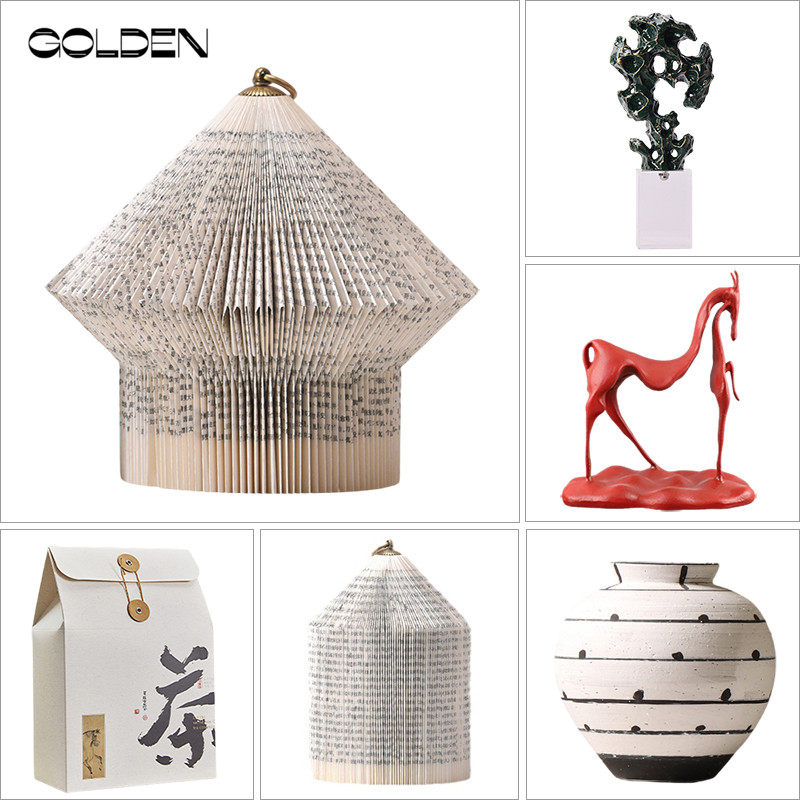 设计师室内家饰软装搭配套装样板间酒柜电视柜博古架装饰品摆件