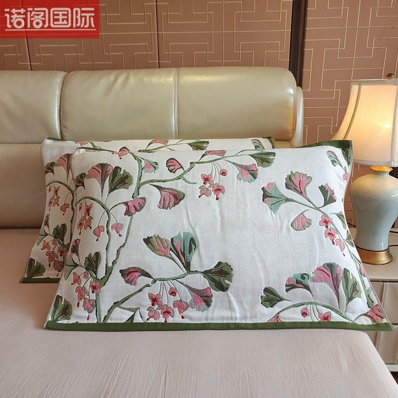 2024新款加厚枕巾纯棉一对全棉纱布高档盖巾透气枕头巾成人男女生,床上用品,枕巾,淘宝优惠券,粉丝福利购,淘宝优惠卷