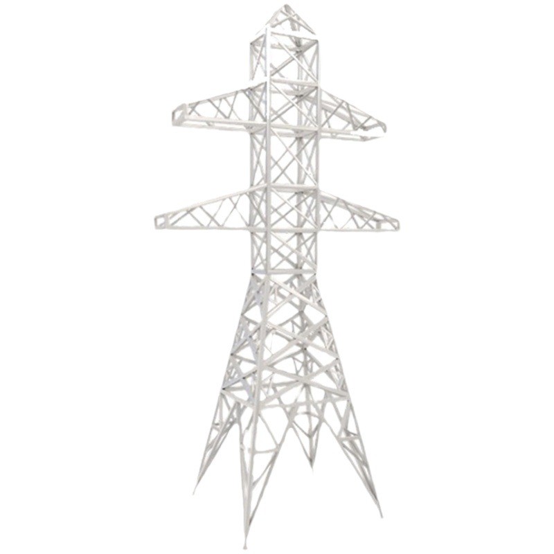 铁艺纯手工电力庭院模型输电塔高压电铁塔耐张供电学校落地式摆件