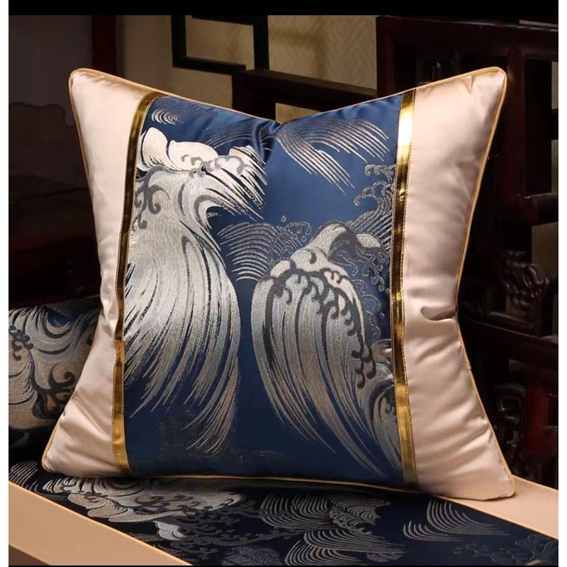 新中式红木沙发抱枕坐垫靠背床防滑垫实木家具坐垫套罗汉高档