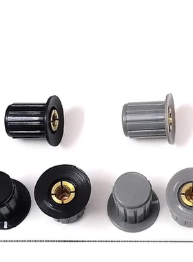 电位器旋钮帽子 灰色/黑色铜芯 旋钮WXD3-13-2W KYP16-4J WX14-12