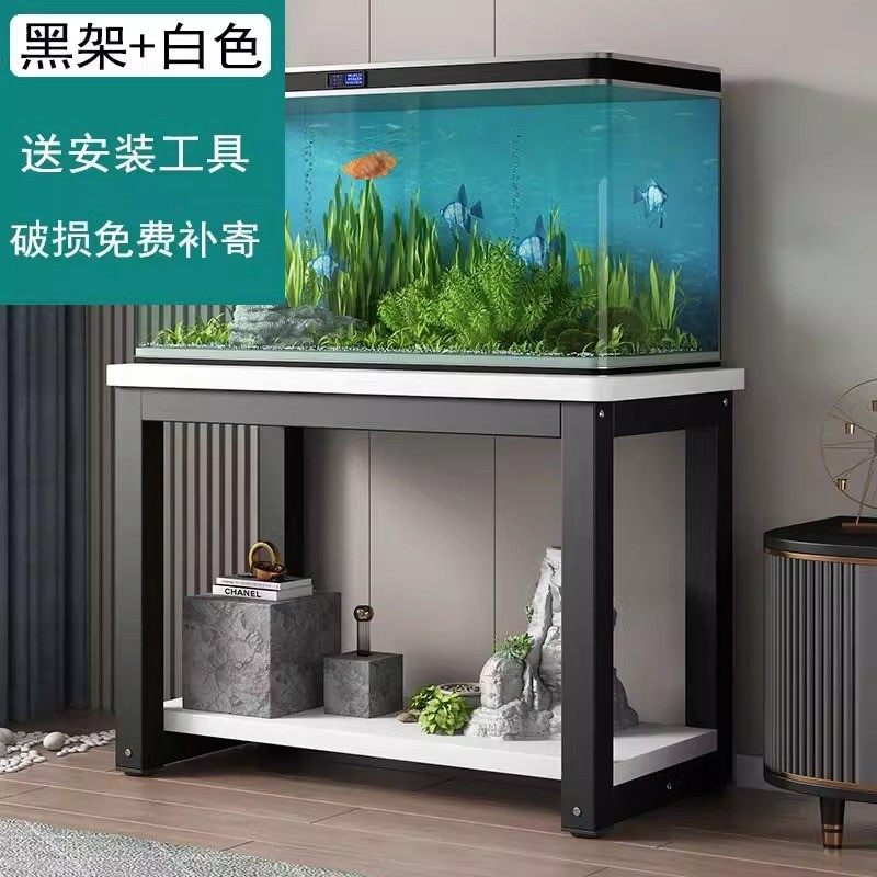 鱼缸架子底柜金属承重底座铁艺双层底架托架客厅支架桌子