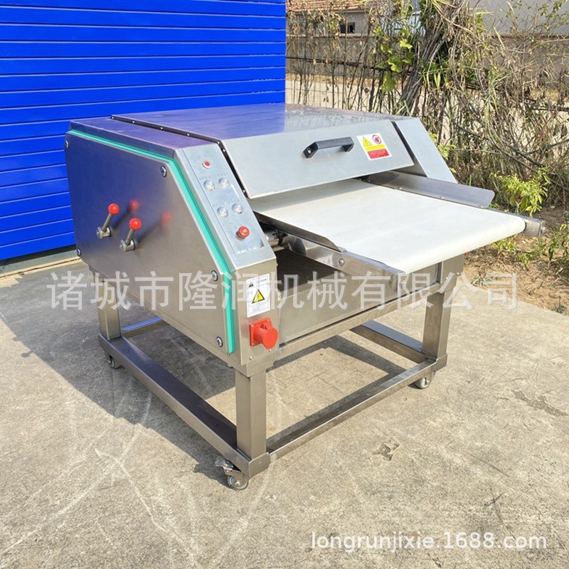 热销商用鸡脖剥皮机新款鸡脖子去皮机连续式鸡脖机扒皮产量高速度