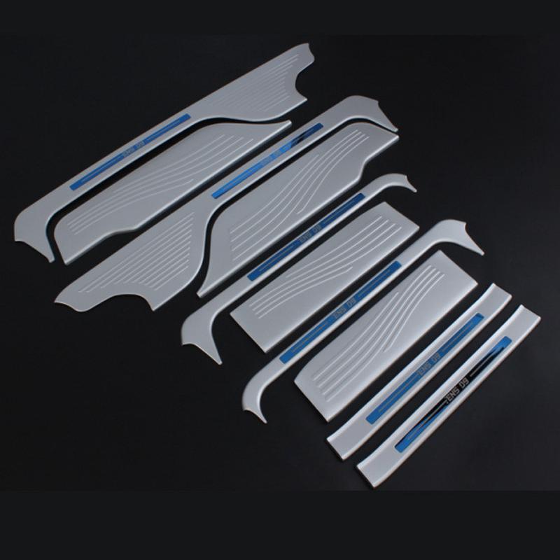 热销适用于腾势d9门槛条改装专用铝合金迎宾装饰脚踏板后备箱后护