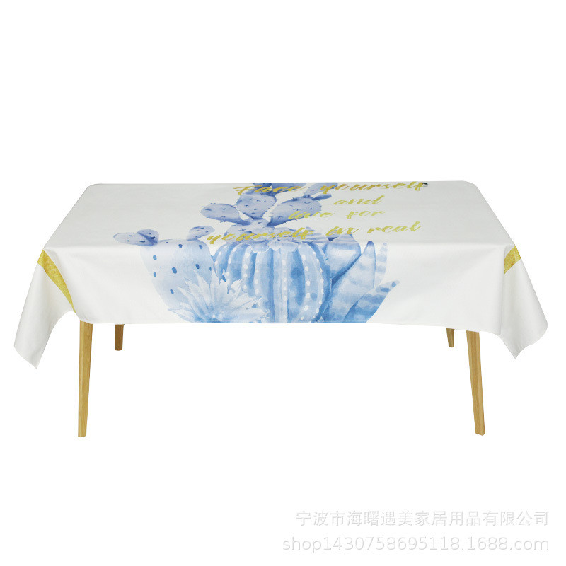遇美欧式几何图案桌布创意餐厅桌布台布简约布艺家居北欧摄影ins