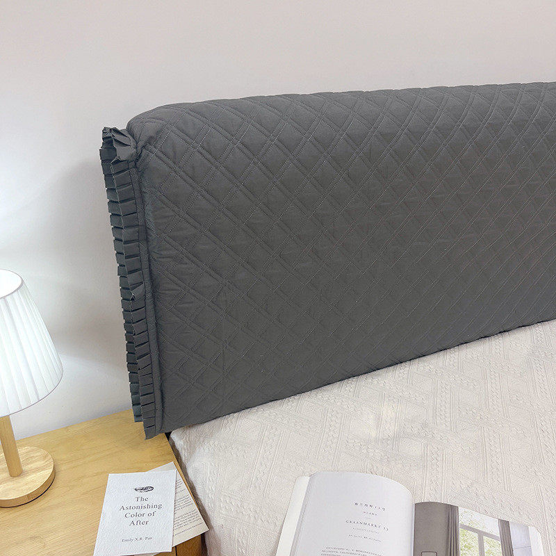 444z批发全棉纯色简约木板床头罩套皮床布艺床头防尘保护罩